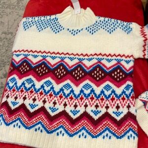 Loft small winter sweater with matching dog sweater in XL -brand new with tags!